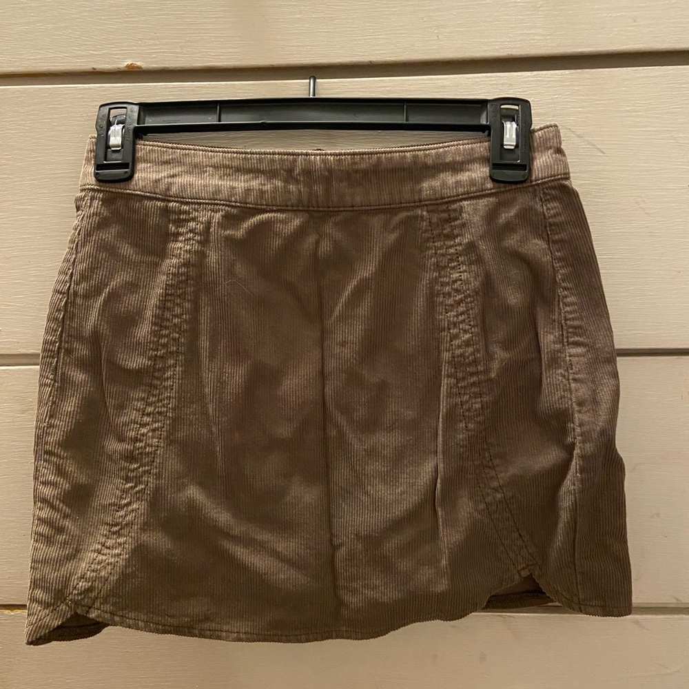 PacSun Taupe Corduroy Skirt